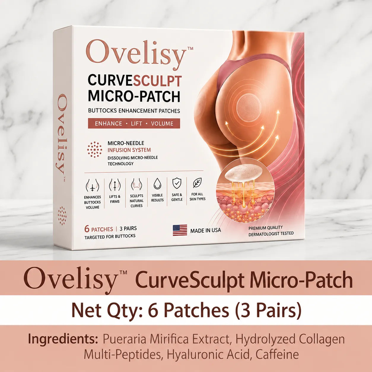 💥Selling out soon🔥- Ovelisy™ CurveSculpt Micro-Patch ✦ Sculpt • Firm • Smooth Lower Body Curves ✦ Micro-Needle Infusion System
