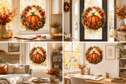 🔥Last Day 49% OFF - 🍂✨Autumn Harvest Pumpkin Diamond Art Hanging Ornament Kit