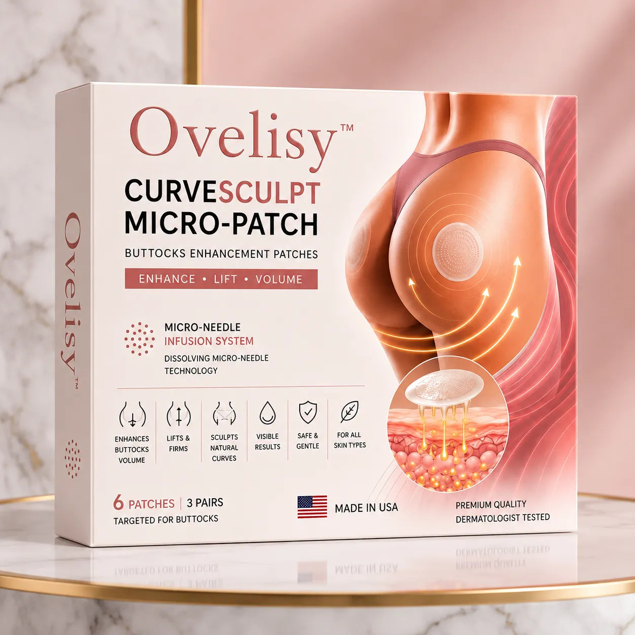 💥Selling out soon🔥- Ovelisy™ CurveSculpt Micro-Patch ✦ Sculpt • Firm • Smooth Lower Body Curves ✦ Micro-Needle Infusion System