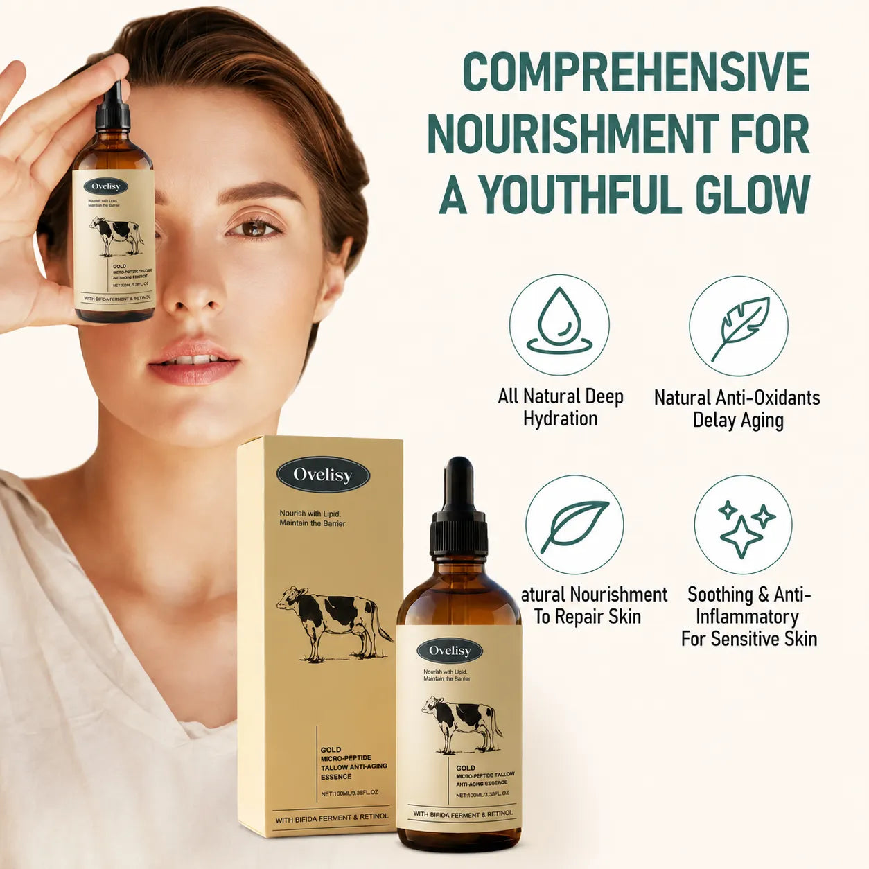 💥LAST DAY SALE-60% OFF🔥- Ovelisy® The First Tallow Retinol Serum That Doesn't Burn Sensitive Skin