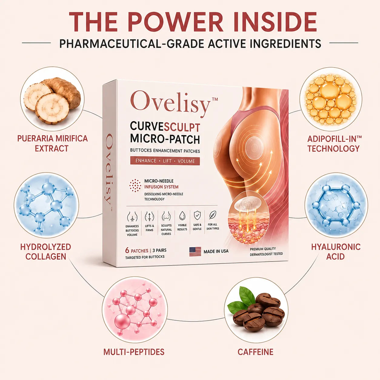 💥Selling out soon🔥- Ovelisy™ CurveSculpt Micro-Patch ✦ Sculpt • Firm • Smooth Lower Body Curves ✦ Micro-Needle Infusion System